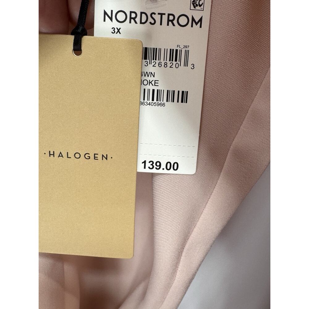 Halogen Drape Lapel Tie Waist Topper Coat Pink Smoke Women’s Size 3X NWT - Picture 6 of 9